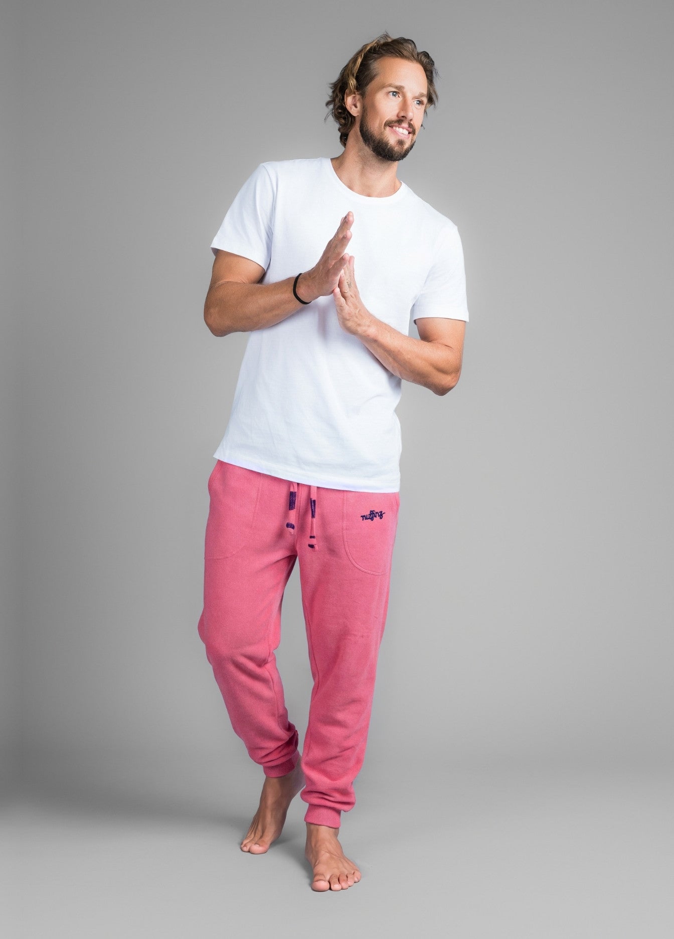 BAROQUE ROSE TOWEL PANTS