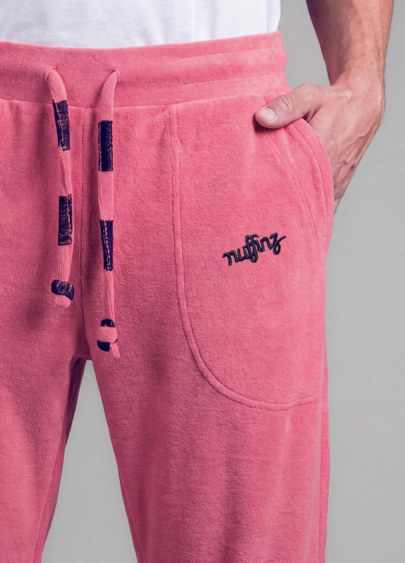 BAROQUE ROSE TOWEL PANTS