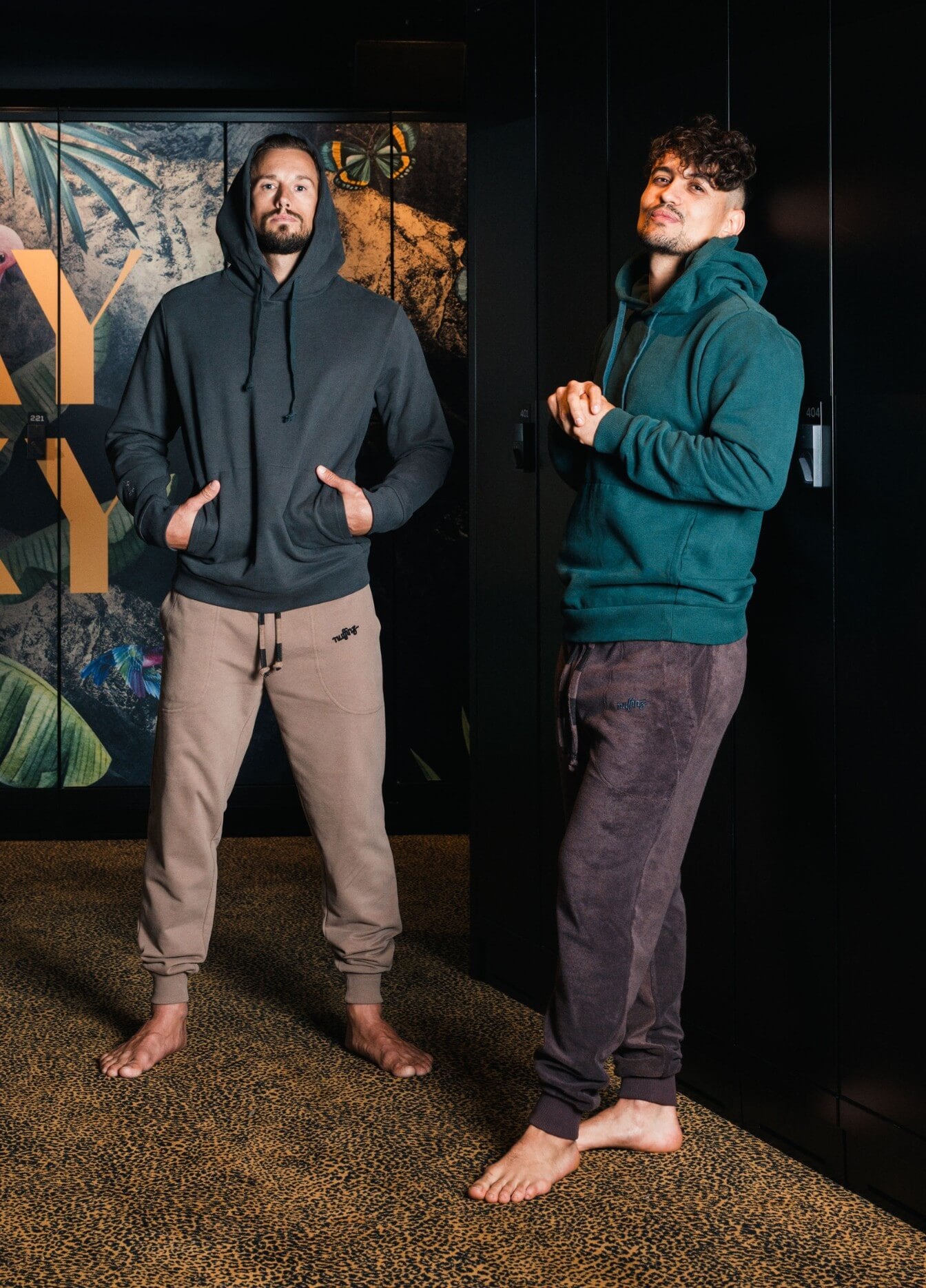 CHOCOLATE PLUM TOWEL PANTS