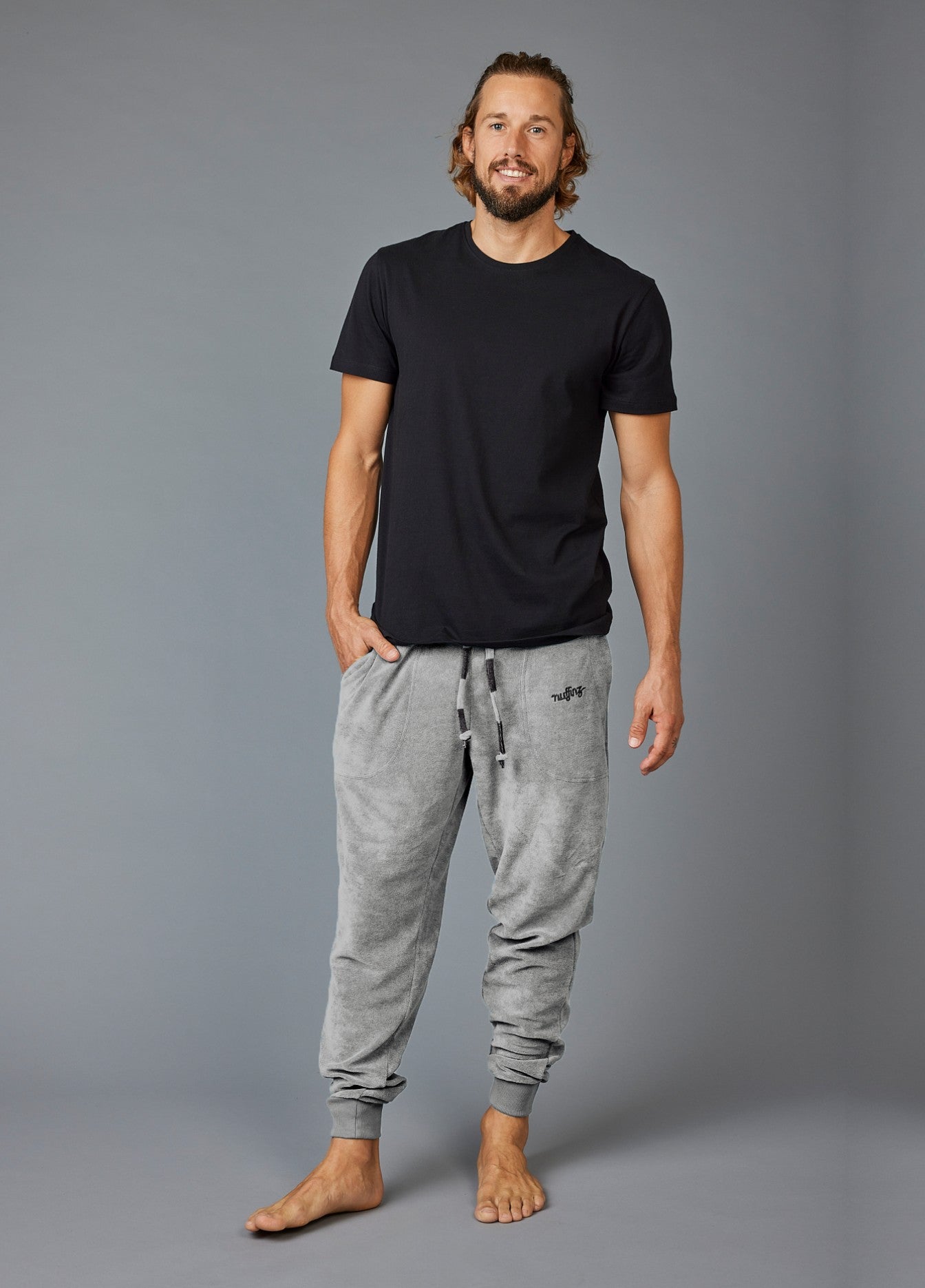 MIRAGE GREY TOWEL PANTS