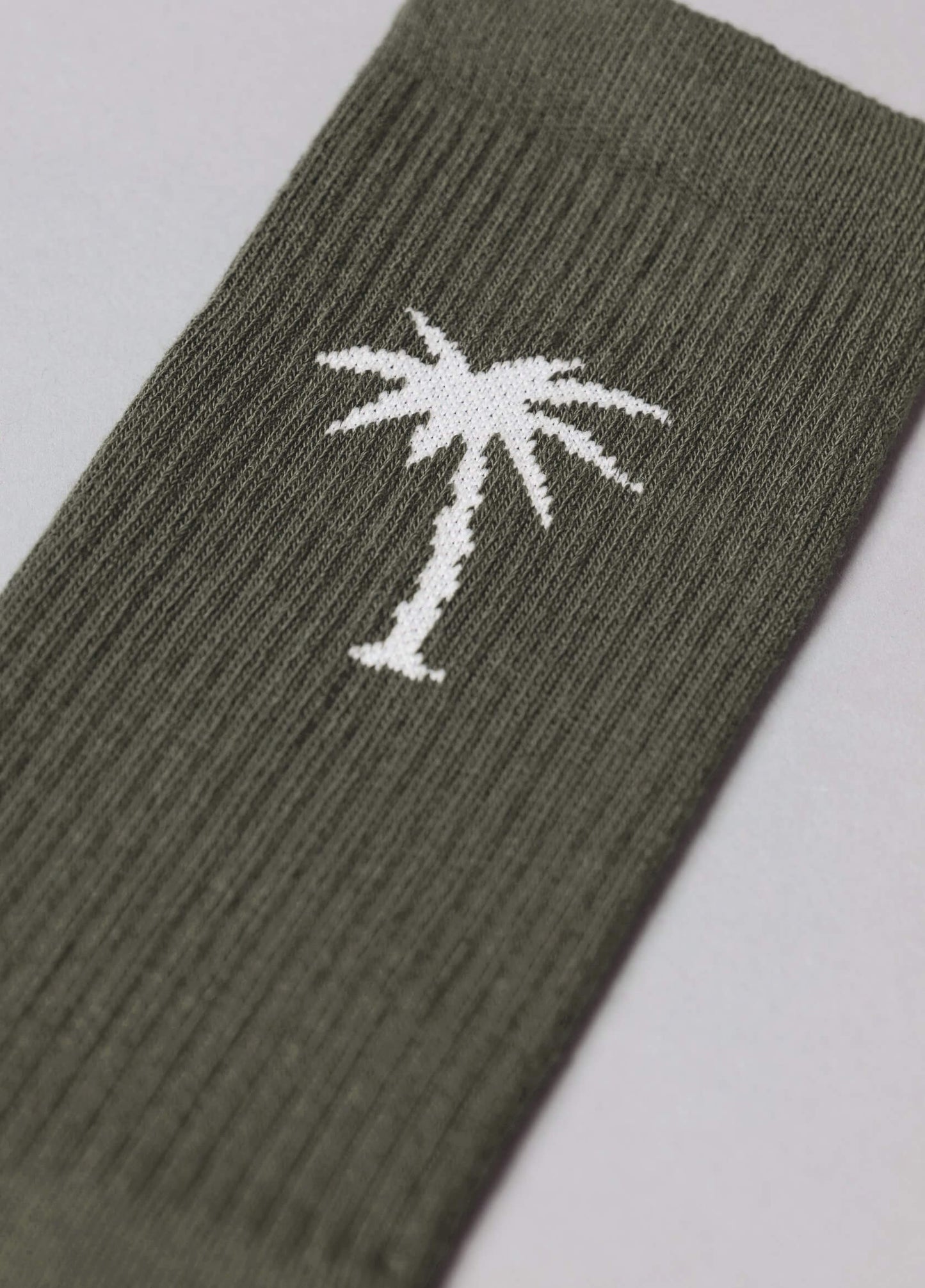 OLIVE PALM SOCKS