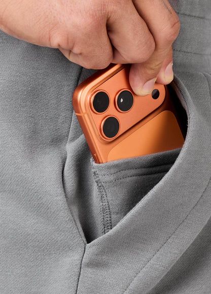 STEEL GREY SOLID SHORTS