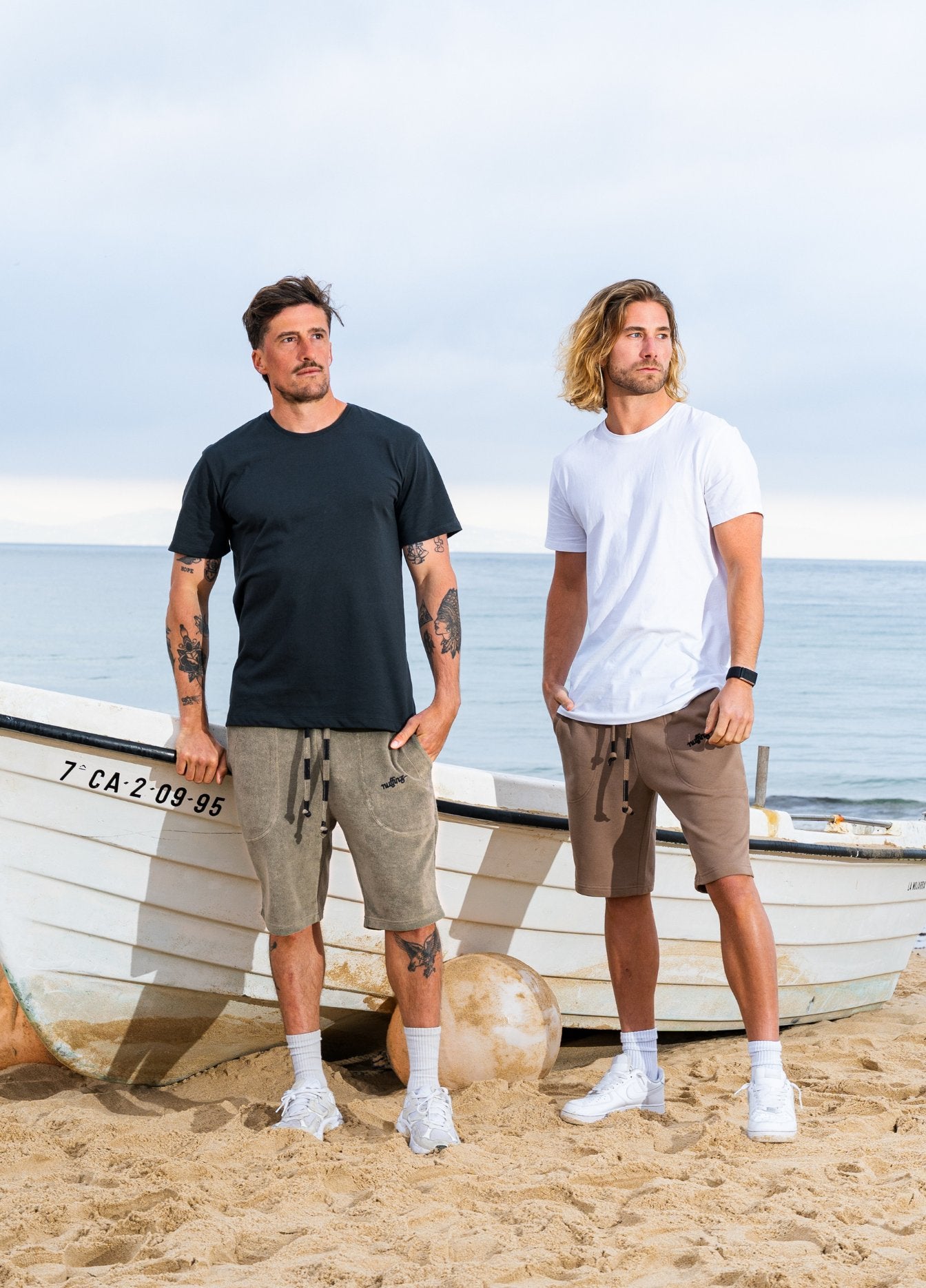 SMOKEY OLIVE TOWEL SHORTS